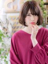 カバーヘア ブリス 北浦和(COVER HAIR bliss)&nbsp;★斜めバング大人可愛いくせ毛風クラシカルボブ20代30代40代★9