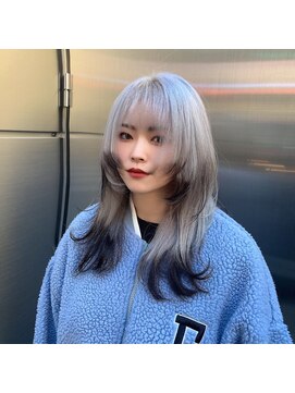 インク 渋谷(INK.) ウルフカット×エンドカラー