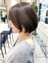 ステアケース 武蔵小杉店(stair:case)&nbsp;大人ショート/前髪長めボブ/脱白髪染めハイライト/30代40代50代