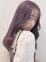 リノショアーズ 日本大通り店(RINOSHORES)&nbsp;ヨシンモリウェーブロングラベンダーピンクハイトーンmaaya