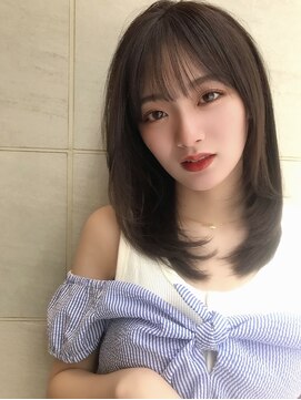 エアー 銀座タワー(AIR) ナチュラル/くびれレイヤー/小顔　【榛葉】