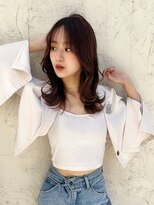 ロンド ストラーダ 心斎橋(Lond strada)&nbsp;韓国前髪顔周りロング×デザインカラー[心斎橋/髪質改善]