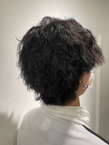 エヌアンドエー 春日部東口店(hair shop N&A) アッシュブラック×波巻きメンズパーマ