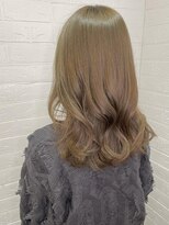 ヘアースペースブルーム プリュス 石橋店(HAIR SPACE BLOOM plus) 石橋阪大前/ブリーチ無しWカラー/ミルクティーベージュ