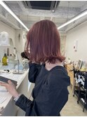 ピンクベージュ / ケアカラー / ボブ〔久屋大通/丸の内/久屋〕 