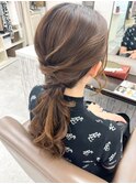 下めポニーテール