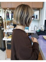 ビュートリアム 七里ヶ浜(BEAUTRIUM)&nbsp;外国人風コントラストハイライトボブ