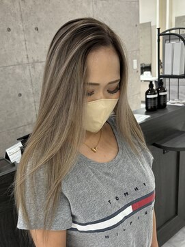 ウル 岡山駅店(ULu.) ハイライトハイトーンダブルカラー20代30代40代ULu岡山