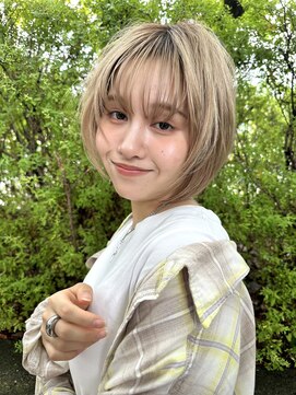 アグ ヘアー ナッツ 秦野店(Agu hair nuts) 姫カットレイヤー/マロンベージュ/レイヤーボブ/くすみベージュ