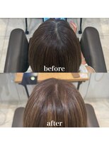 ミラバイケンジ 藤沢(Mira by KENJE)&nbsp;白髪ぼかしハイライトカラー30代40代50代ブルーグレージュ