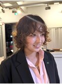 ボブパーマ　デジタルパーマ　外国人風パーマ