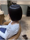 ミニウルフ髪質改善縮毛矯正酸性ストレートレイヤーカット吉祥寺
