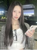 シールエクステ80本で作る女神ロング/エクステ/表参道/髪質改善