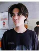 ニール シトロン 名古屋 伏見 丸の内(NEELU citron)&nbsp;センターパートニュアンスパーマメンズショート