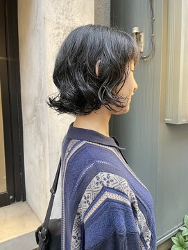 コフィー バイ メルト 吉祥寺(cofy by melt) 山本/ボブパーマニュアンスレイヤーカット前髪顔周り吉祥寺