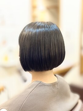 ヘアー グリーン(hair green) ミニボブ/ショート/黒髪/ヘアマニキュア/大人可愛い/髪質改善/艶