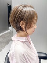 ハルキミナト ジャパン ヨコハマ(HARUKI MINATO japan YOKOHAMA)&nbsp;大人ショート/縮毛矯正/学割U24/ブルーカラー/くすみベージュ