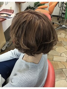 大人ゆるふわショート