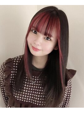 アモル 高田馬場店(Amor) フェイスフレーミングでレッドカラー