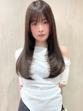アフロート ルヴア(AFLOAT RUVUA) あむstyle 透け感ナチュラルレイヤーカット10代20代30代