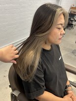 アロッタ 梅田茶屋町(alotta) 顔周りにアクセント◎フェイスフレーミング×ミルクティー