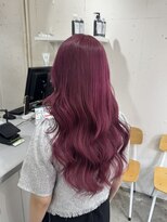 アジールヘア 北千住駅西口店(agir hair) 暖色系チェリーレッドカラー 北千住
