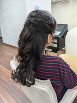 ルナ 大船店(LUNA)&nbsp;ルーズ編み込みハーフアップ