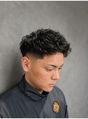 熊本市｜直毛を動かすメンズピンパーマ