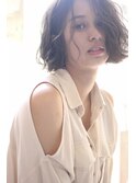 Chlom☆トレンド外国人風フリンジウェーブボブ　TEL 0364574337