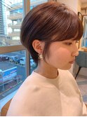 【石田勇士郎】黒髪毛先パーマ横顔美人ショート