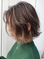 アイティー バイ アルバム 中野店(IT by ALBUM) ハイライトグレージュ_スリークボブ厚めバング_ba288492