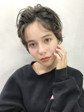 アイティー バイ アルバム 浦和店(IT by ALBUM) ラフアレンジ_ココアブラウンフリンジウェーブ_27213