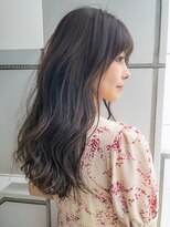 【髪質改善】ゆるウェーブロング×スモーキーグレージュ　k