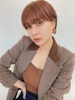 ルービック 難波(Rubik's)&nbsp;マッシュショートボブ/フェザーバング/オレンジブラウン