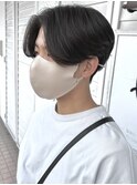 前下がりセンターパート