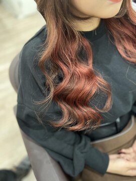 グランディールヘアデザイン(grandir hairdesign) レッドインナーエクステ-TSUBAKI-