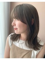 ハブ(hub) 【天神今泉】ブリーチなしオリーブグレージュ