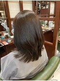 オリーブカラー髪質改善トリートメントサラツヤ髪