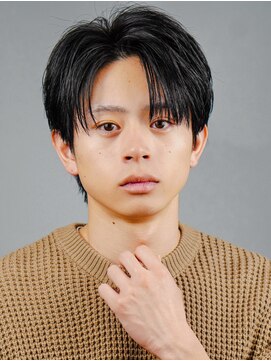 オーシャントーキョー 渋谷(OCEAN TOKYO) 韓流センターパートツーブロック黒髪マッシュ