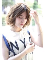 クレドガーデン 柏(CRED GARDEN)&nbsp;【柏】くびれヘア外ハネ☆ミルクティーアッシュミディアムボブa