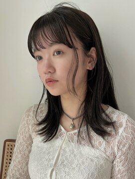 ディッセンバー 渋谷(December) 【大人可愛い】小顔カットブリーチなしベージュ酸性ストレート