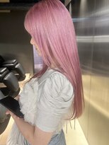 ペレ 栄店(PELE) デザインカラー/レイヤーカット/ウェットヘア/オリーブベージュ