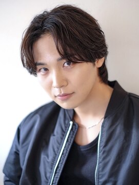 メルト 吉祥寺(melt) 【早坂駆留】韓国風センターパートニュアンスパーマ毛流れパーマ