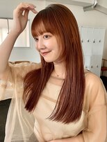 ロングレイヤー　レイヤーカット　フェイスレイヤー