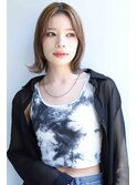 外はねボブ　透明感カラー　白髪ぼかし　名東区　大人女性