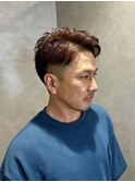 ダークアッシュ/ニュアンスパーマ/韓国マッシュ/スペインカール