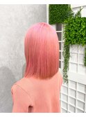 ピンクヘア/ピンク髪/ハイトーンピンク/ヘアカラーピンク/HIRO