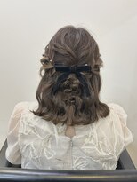 ノー バイ イオエ 西梅田(no. by ioe)&nbsp;ブリーチなしカラー/髪質改善/ミルクティーベージュ/小顔ヘア