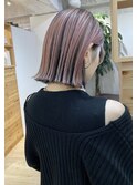 【HAIR One木下】アンブレラカラー　ピンク×ブラック　３０代