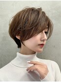 イメチェン外ハネボブ美髪ワイドバングレイヤーショート/大宮